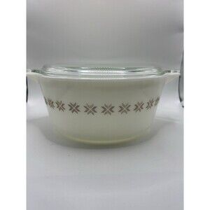 Vintage Pyrex Town & Country #475-B Casserole Dish w/ Lid ~ 2 1/2 Quart